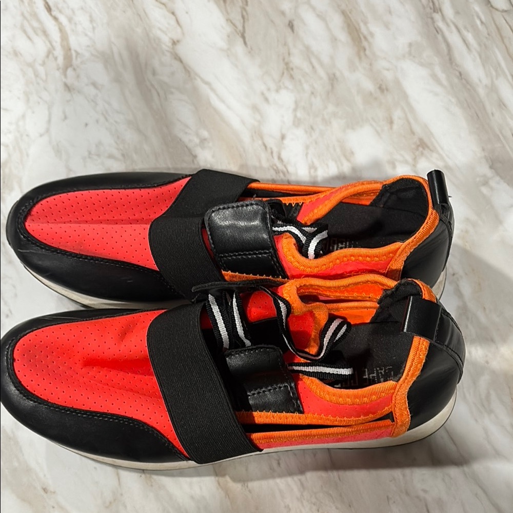 Cape Robbin Black and Orange Athletic Shoes with Modern Design
